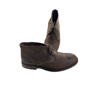 Johnson and Murphy Mens Chukka Ankle Desert Leather Boots Distressed Size 10 M